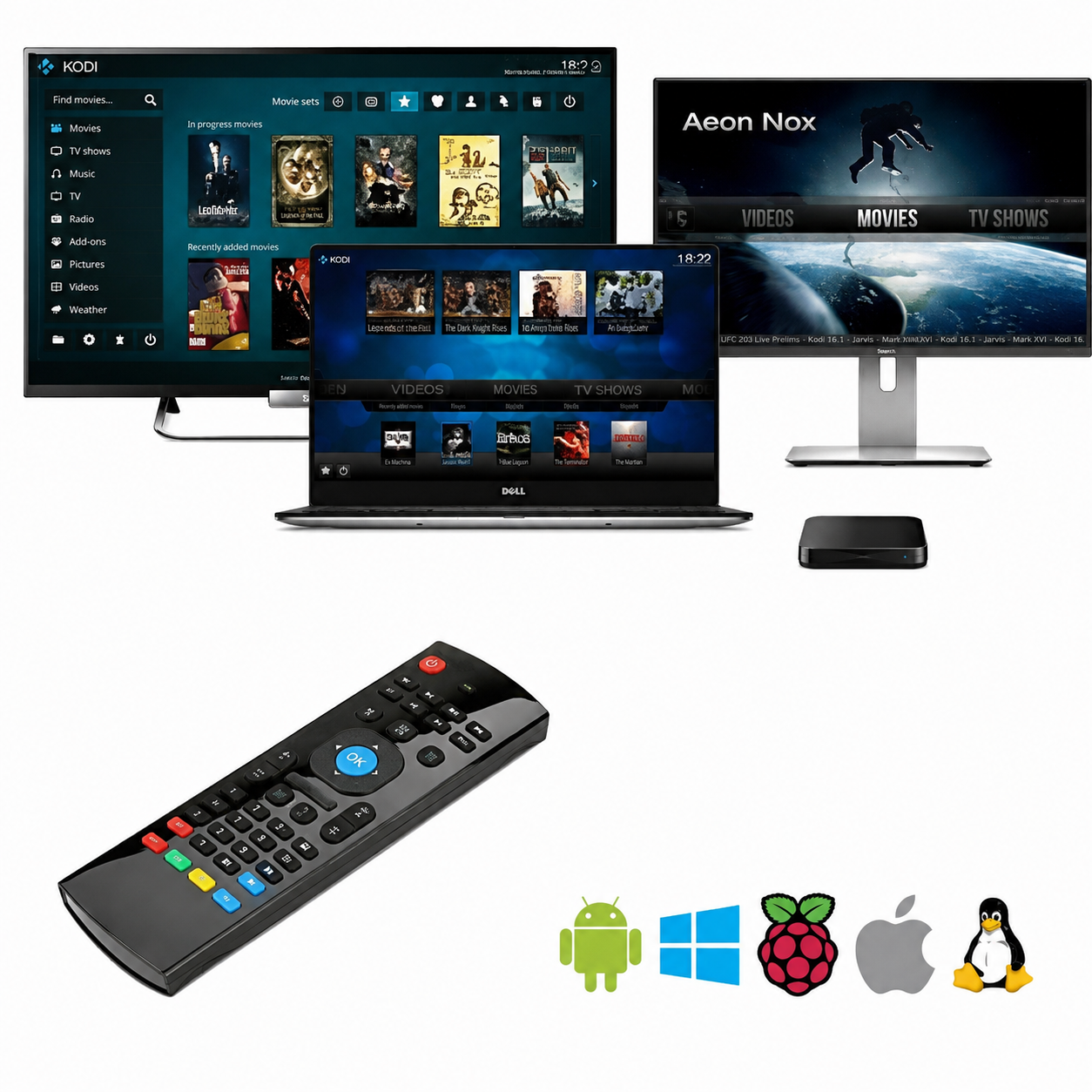 Air Mouse Wireless 2.4GHz con Tastiera QWERTY e Telecomando 2019072400081 Z290