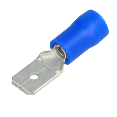 Connettore faston a linguetta blu 6.3mm 1.5-2.5mm