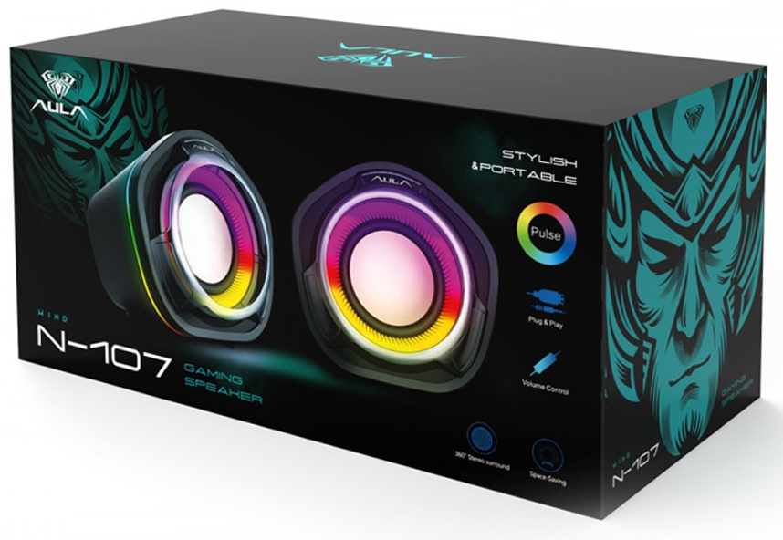 Altoparlanti per PC 3W USB con luci RGB N-107 3000000221860 22186 B5500