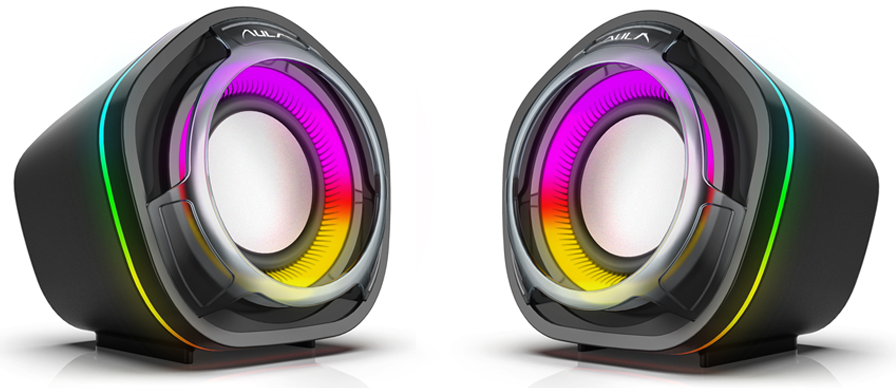 Altoparlanti per PC 3W USB con luci RGB