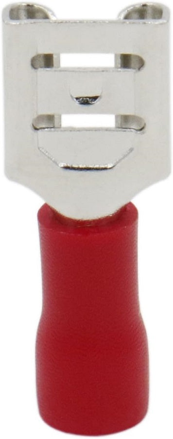 Connettore faston femmina 6.3mm rosso 0.5-1.5mm confezione da 100 03360140 8595563716458 B5660