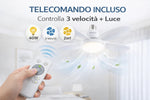 Lampada ventilatore LED 40W E27 Andowl Q-FS360 con telecomando Q-FS360 B5672