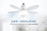 Lampada ventilatore LED 40W E27 Andowl Q-FS360 con telecomando Q-FS360 B5672