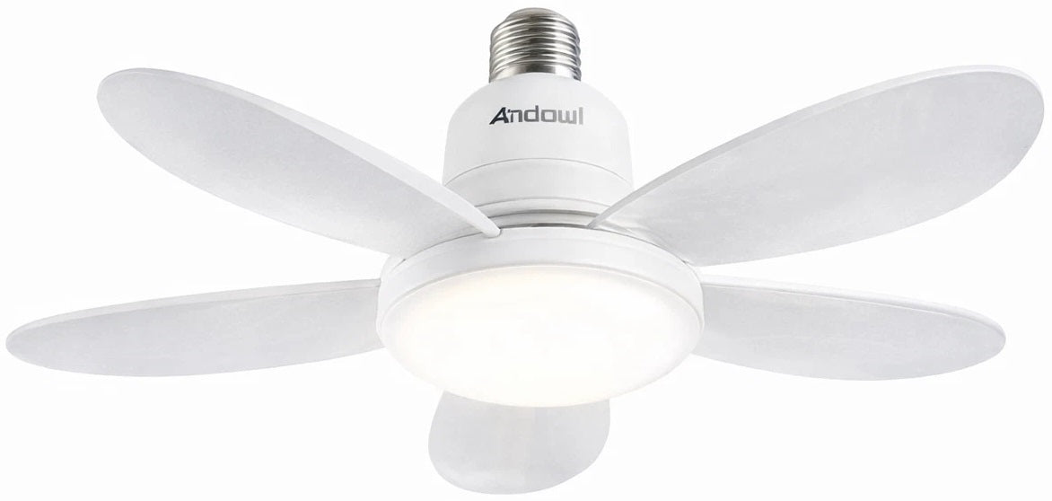Lampada ventilatore LED 40W E27 Andowl Q-FS360 con telecomando Q-FS360 B5672