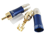 Connettore RCA maschio contatti placcati oro B9056