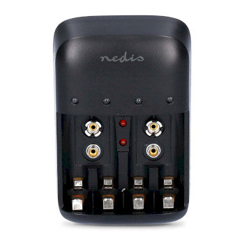 NiMH Battery Charger AA / AAA | 1.2 / 9 V DC | 0.5 A | Trickle charging | Type C (CEE 7/16) | Battery type: AA / AAA / E-Block | Black