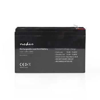 Battery | Lead Acid | Rechargeable | 12V | 7200mAh