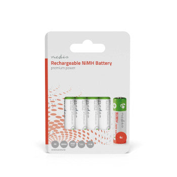 Rechargeable NiMH Battery AA | 1.2 V DC | 2600 mAh | 4-Pack