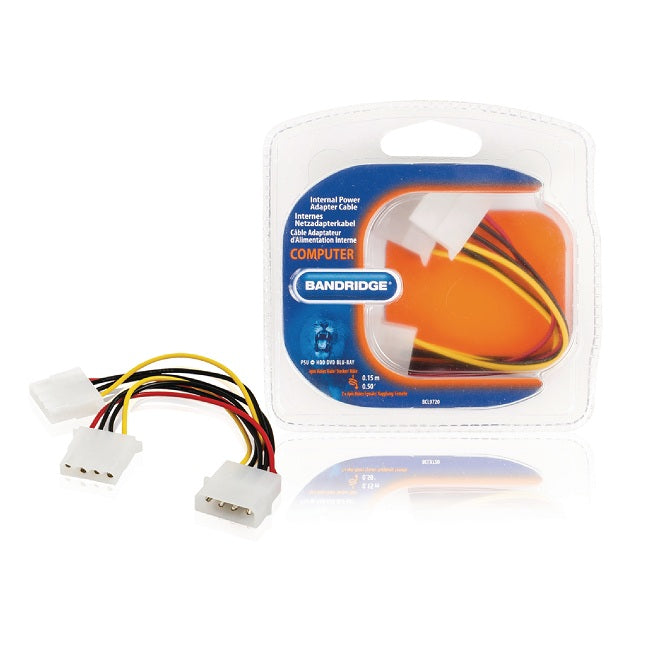 Cavo di Alimentazione Interno Molex Maschio - 2x Molex Femmina 0.15 m