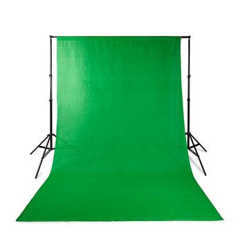 Photo Studio Backdrop Set | 1.90 x 2.95 m | Travel bag included | Tripods included | Black | 1pcs