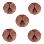 Clip per cavi singoli in silicone 5 pezzi