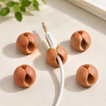 Clip per cavi singoli in silicone 5 pezzi