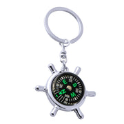 Bussola portachiavi bussola timone creativa, Rudder Compass