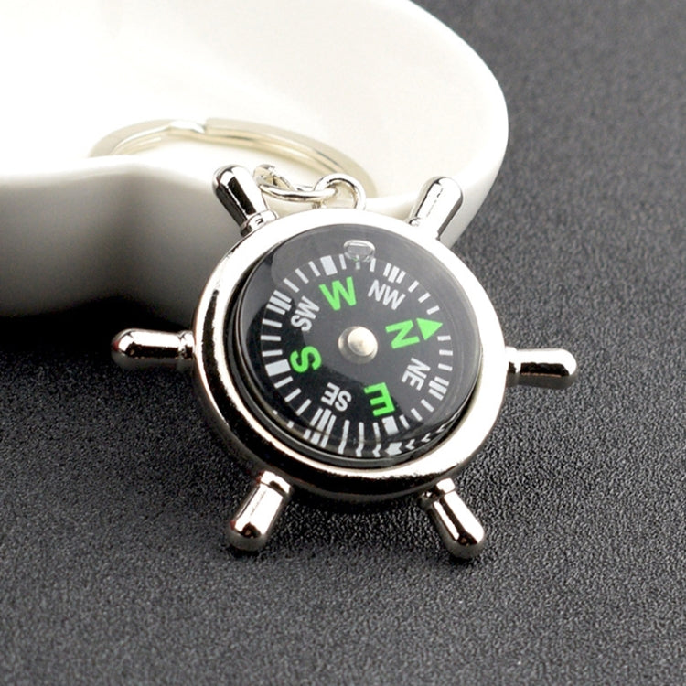 Bussola portachiavi bussola timone creativa, Rudder Compass