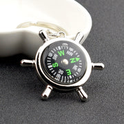 Bussola portachiavi bussola timone creativa, Rudder Compass