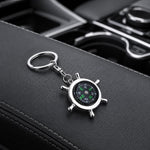 Bussola portachiavi bussola timone creativa, Rudder Compass