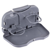 Tavolo pieghevole per sedile posteriore automatico per bevande, vassoio per tazze, supporto per scrivania, Black, Gray, Beige