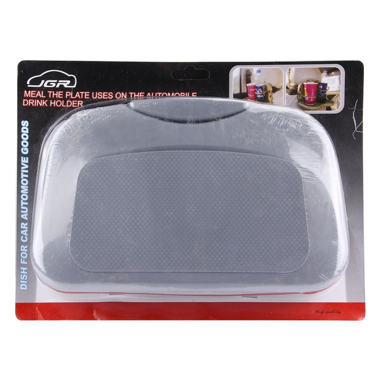Tavolo pieghevole per sedile posteriore automatico per bevande, vassoio per tazze, supporto per scrivania, Black, Gray, Beige