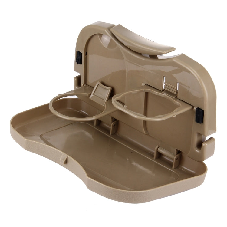 Tavolo pieghevole per sedile posteriore automatico per bevande, vassoio per tazze, supporto per scrivania, Black, Gray, Beige