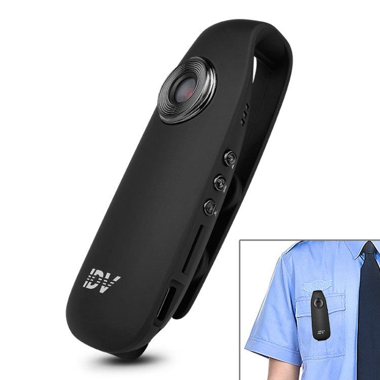 IDV 007 HD 1080P Clip Design Recorder for Law Enforcement Mini Portable Monitoring Recorder, Support Motion Detection and TF Card (Max 128GB)