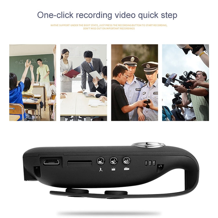 IDV 007 HD 1080P Clip Design Recorder for Law Enforcement Mini Portable Monitoring Recorder, Support Motion Detection and TF Card (Max 128GB)