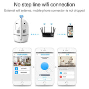 SECTEC IL-HIP291-2M-AI Monitor di tracciamento intelligente Telefono cellulare Rete wireless remota Telecamera Wi-Fi Archiviazione su cloud Telecamera di rete con testa vibrante intelligente, White