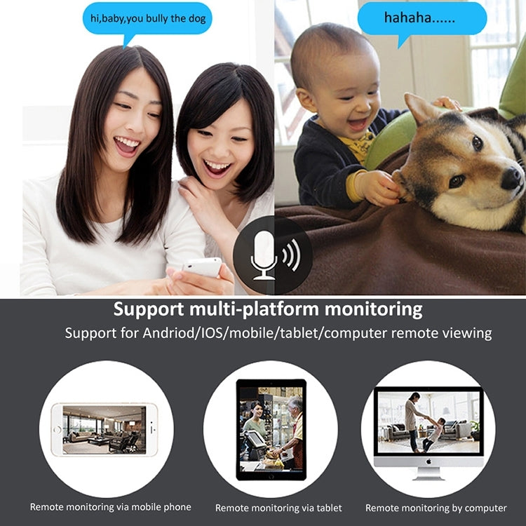 YH001 720P HD 1.0 MP Wireless IP Camera, Support Infrared Night Vision / Motion Detection / APP Control, AU Plug, YH001 720P