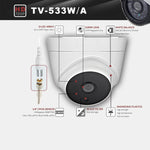 Fotocamera AHD impermeabile 3 MP con LED IR e visione notturna