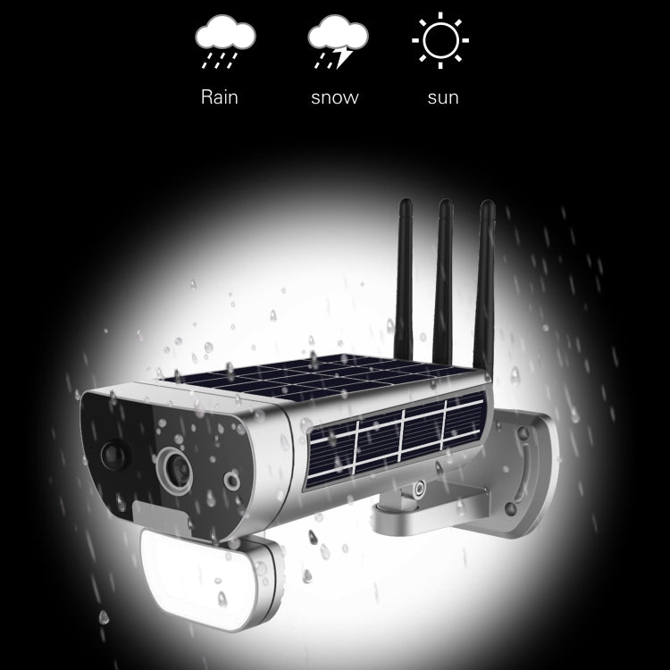 Telecamera di sicurezza solare 1080P Full HD con allarme sonoro
