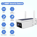 Telecamera di sicurezza WiFi T13-2 1080P HD ad energia solare da 2,4 GHz senza batteria, supporto rilevamento movimento, visione notturna, audio bidirezionale, scheda TF, T13-2 without Battery