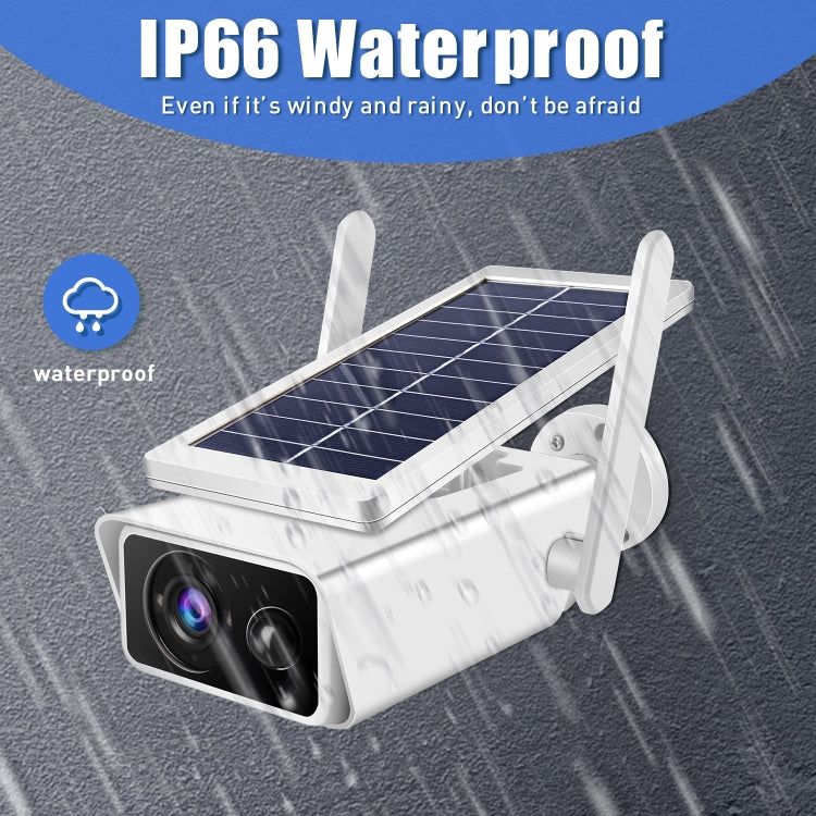 Telecamera di sicurezza WiFi T13-2 1080P HD ad energia solare da 2,4 GHz senza batteria, supporto rilevamento movimento, visione notturna, audio bidirezionale, scheda TF, T13-2 without Battery