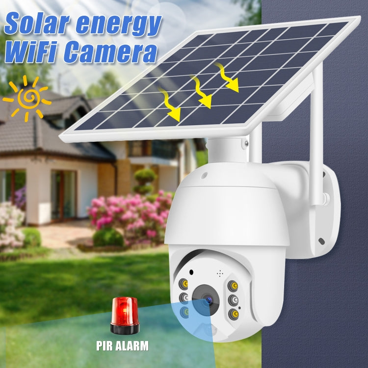 Telecamera ad energia solare per monitoraggio di rete T16 1080P Full HD 4G (versione USA), supporto PIR + allarme radar, visione notturna, audio bidirezionale, scheda TF, 4G (US Version)