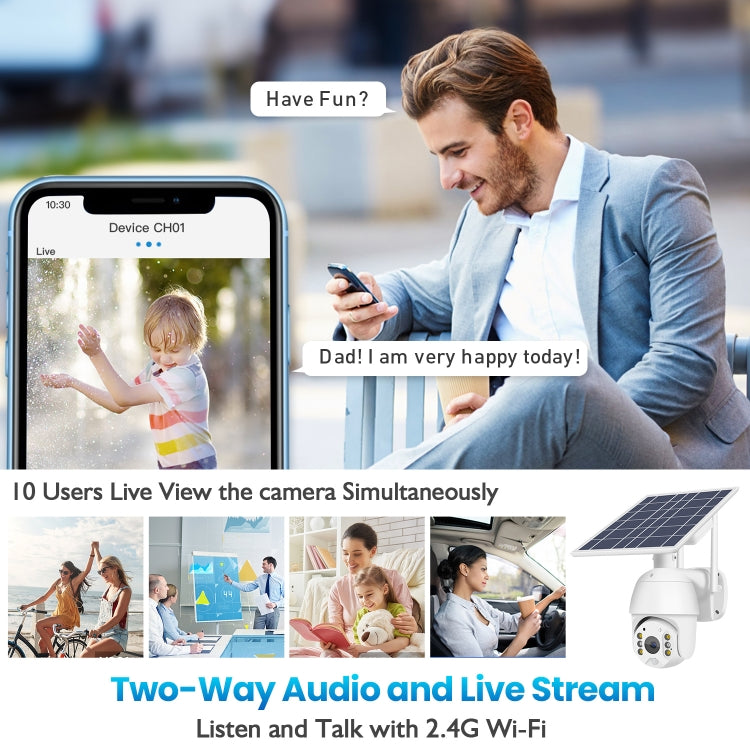Telecamera sicurezza solare 1080P Full HD 4G con allarme radar