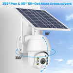 Telecamera sicurezza solare 1080P Full HD 4G con allarme radar