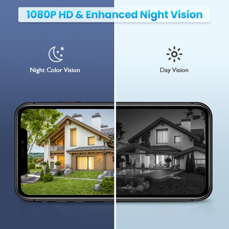 Telecamera di sicurezza solare 1080P Full HD 4G versione UE