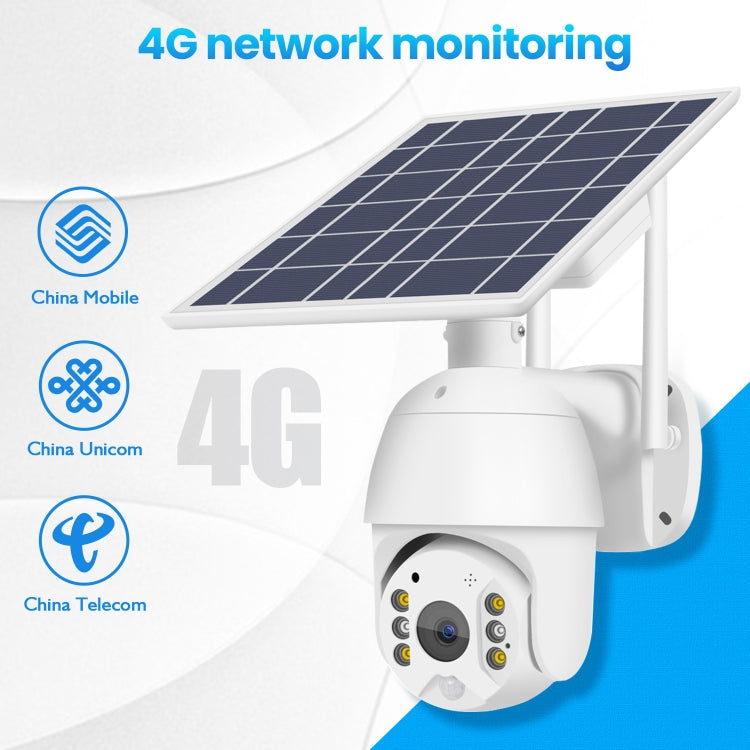 Telecamera ad energia solare per monitoraggio di rete T16 1080P Full HD 4G (versione UE), supporto PIR + allarme radar, visione notturna, audio bidirezionale, scheda TF, 4G (EU Version)