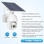 Telecamera di sicurezza solare 1080P Full HD 4G versione UE