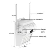 DP14 Smart Camera da parete con 2,0 milioni di pixel 1080P HD, supporto per visione notturna a colori / rilevamento del movimento / citofono vocale / scheda TF, presa AU, DP14
