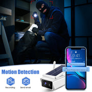 Telecamera di sicurezza WiFi T13-2 1080P HD ad energia solare da 2,4 GHz con batteria, supporto rilevamento movimento, visione notturna, audio bidirezionale, scheda TF, T13-2 with Battery