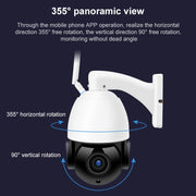 QX5 4G (versione UE) 2,0 milioni di pixel 1080P HD 20X Zoom Dome Smart Camera, supporto visione notturna a infrarossi/rilevamento movimento/interfono vocale/scheda TF, presa AU, 4G EU Version