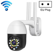 Telecamera di sorveglianza QX27 1080P WiFi ad alta definizione Telecamera dome esterna, supporto visione notturna e rilevamento bidirezionale di voce e movimento, QX27