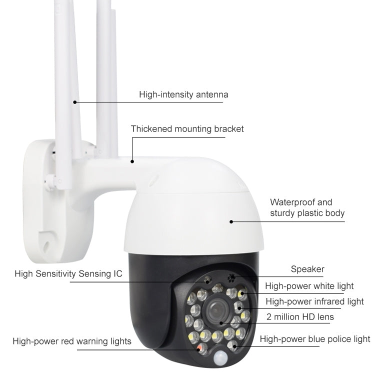 Telecamera di sorveglianza WiFi 1080P QX27 esterna