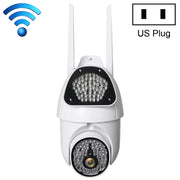 Telecamera di sorveglianza QX37 1080P WiFi ad alta definizione Telecamera dome esterna, supporto visione notturna e rilevamento bidirezionale di voce e movimento, QX37