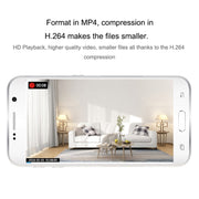 CAMSOY C9 HD 1280 x 720P Telecamera di sorveglianza intelligente indossabile wireless grandangolare da 70 gradi WiFi, supporto visione destra a infrarossi e rilevamento del movimento Allarme, registrazione in loop e acquisizione temporizzata, C9