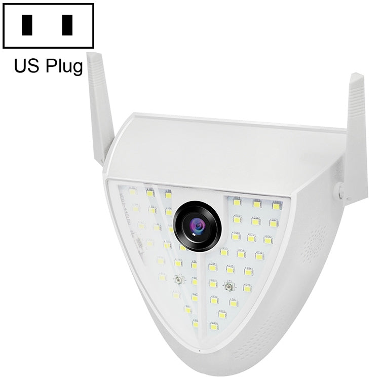 DP16 2.0 Megapixel 42 LED Luce da giardino Smart Camera, Supporto rilevamento del movimento / Visione notturna / Citofono vocale / Scheda TF, Spina AU, DP16