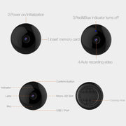 CAMSOY C2 Monitor Bluetooth intelligente Telecamera per monitoraggio remoto WIFI per visione notturna HD, CAMSOY