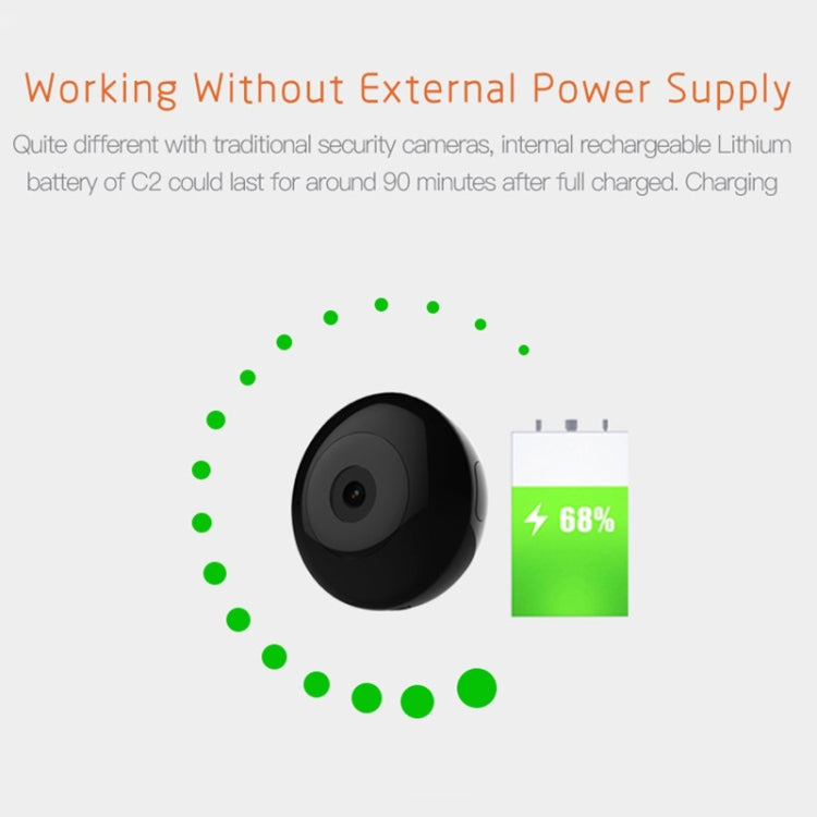 CAMSOY C2 Monitor Bluetooth intelligente Telecamera per monitoraggio remoto WIFI per visione notturna HD, CAMSOY