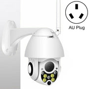 Telecamera di sorveglianza wireless HD PTZ Sicurezza domestica Telecamera dome di rete impermeabile IP66 esterna, supporto visione notturna e rilevamento del movimento e scheda TF, presa americana, 2.0 MP