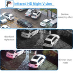 Telecamera di sorveglianza wireless HD PTZ Sicurezza domestica Telecamera dome di rete impermeabile IP66 esterna, supporto visione notturna e rilevamento del movimento e scheda TF, presa americana, 2.0 MP
