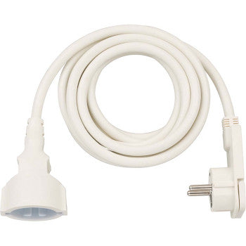 Power Extension Cable 3 m H05VV-F 3G1.5 IP20 White